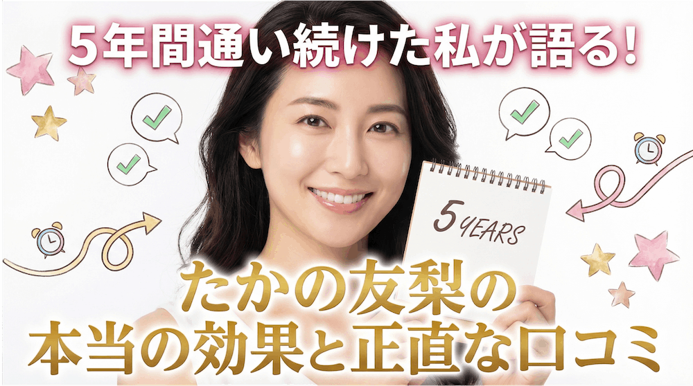 たかの友梨を5年間通い続けた私が語る！本当の効果と正直な口コミ