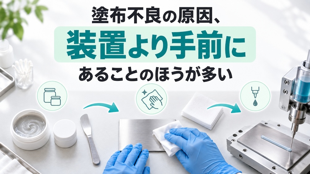 塗布不良の原因、装置より手前にあることのほうが多い